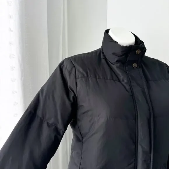 Max Mara Weekend Black Zip Up Long Reversible Puffer Coat Women’s Size US 14 - Picture 2 of 11